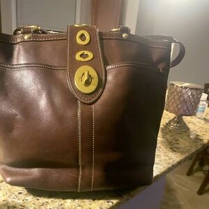 COACH LEATHER TOTE